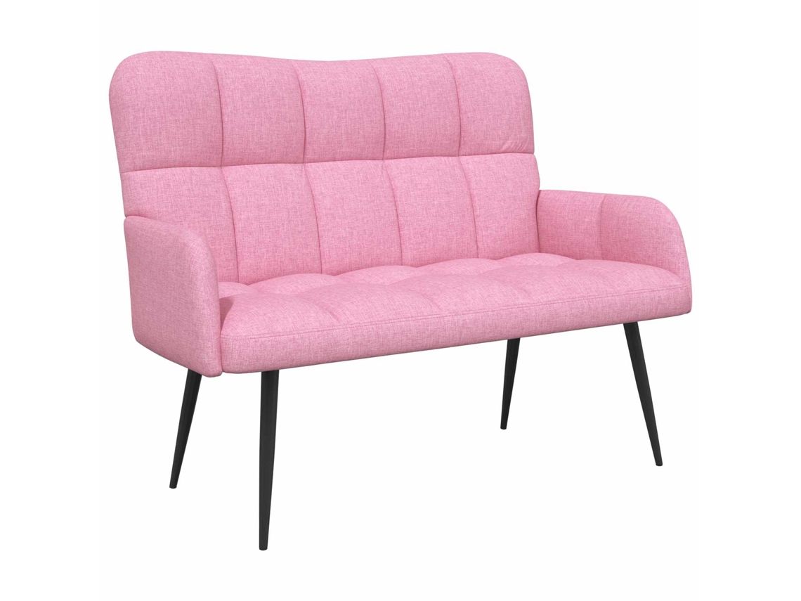 Maison Exclusive - Sofá De 2 Plazas Rosa 115 X 61 X 87 Cm Tela