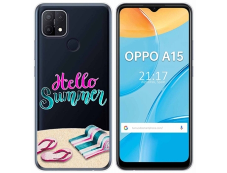 Carcasa Oppo A15 TUMUNDOSMARTPHONE Dibujos Transparente Multicolor