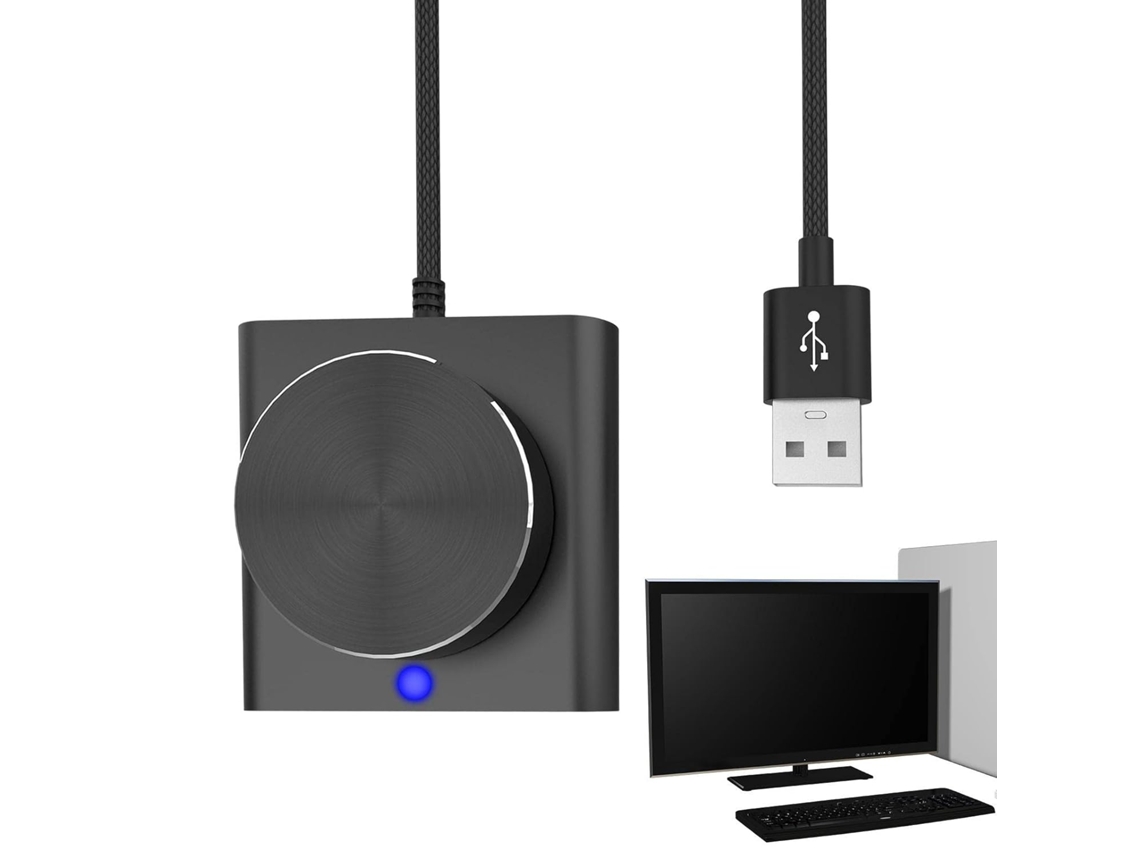 Botón De Volumen Usb | Botón Para Pc | Función De Silencio Y Ajuste De Sonido Giratorio Para Windows 7/8/10/xp/vista/ios
