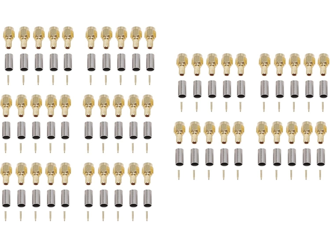 50 Conectores/adaptadores Coaxiales Rf Sma Macho