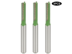 Broca Para Fresadora De Madera De 3 Piezas Con Soporte, Doble Punta, Corte Plano, 6x6x20 Mm