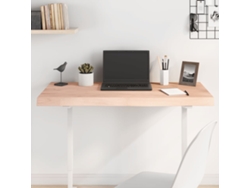 Tablero De Mesa | Superficie De Mesa | Tablero De Escritorio Madera Maciza Roble Sin Tratar 100x50x(2-6) Cm Wsd43606