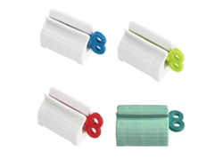 Exprimidor De Pasta De Dientes De 4 Piezas Con Soporte Giratorio Para Organización Del Baño. Rosewell