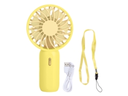 Ventilador portátil ligero con luz amarilla