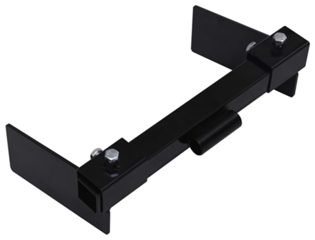 vidaXL Adaptador quitanieves para cortacésped negro