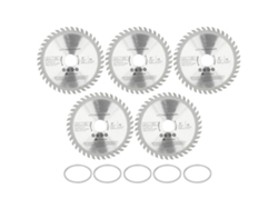 Hoja De Sierra Circular De Carburo De 4,9 Pulgadas Y 40 Dientes Para Cortar Madera (5 Piezas)