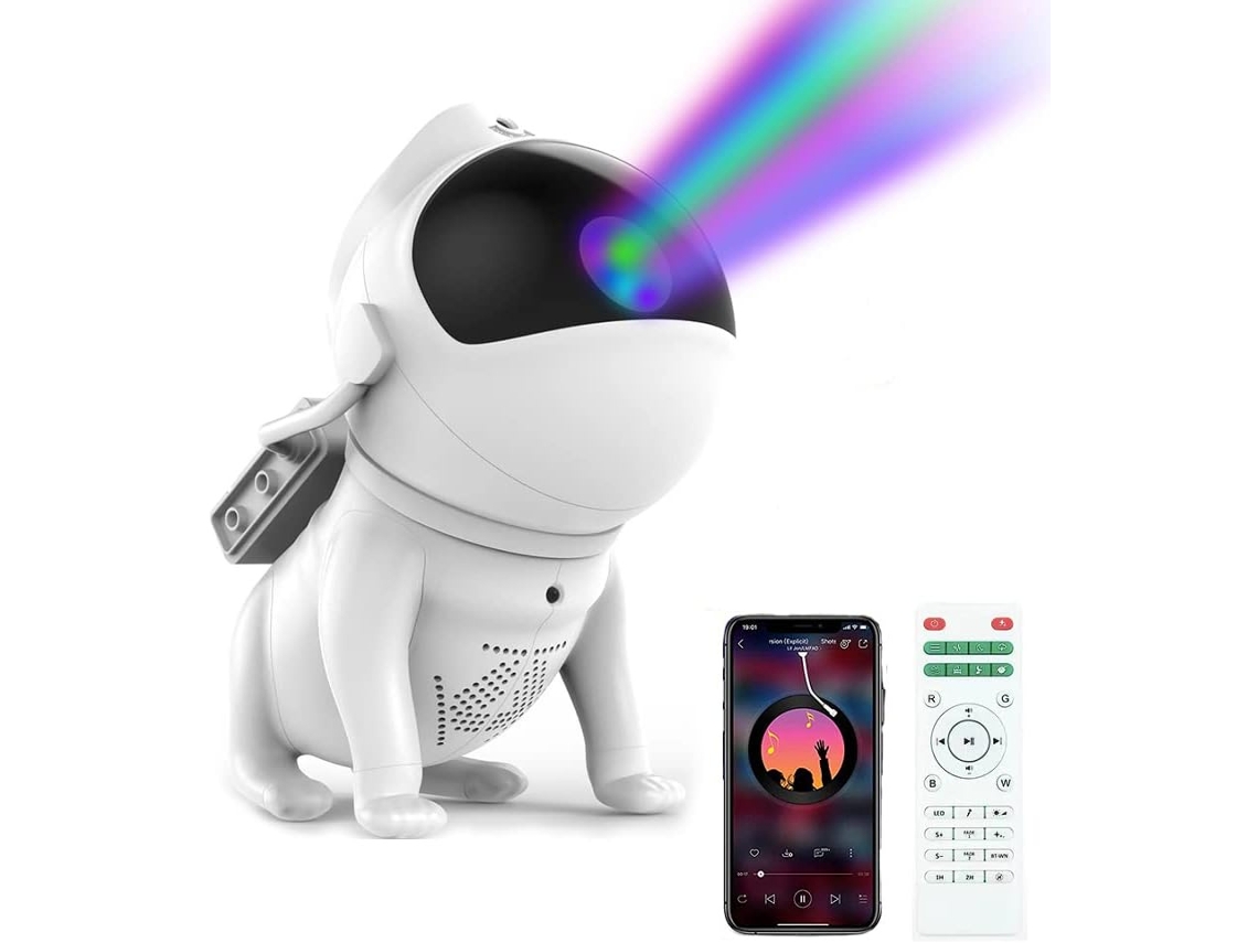 Proyector Galaxy, Star Galaxy Lights 2.0 con gran área de cobertura para dormitorio Ikikso (blanco)