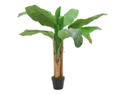 Árbol De Plátano Artificial 9 Hojas Verde 120 Cm