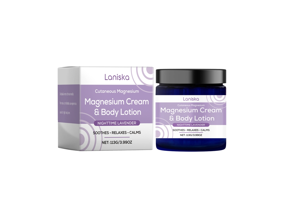 Crema de noche calmante de lavanda con magnesio
