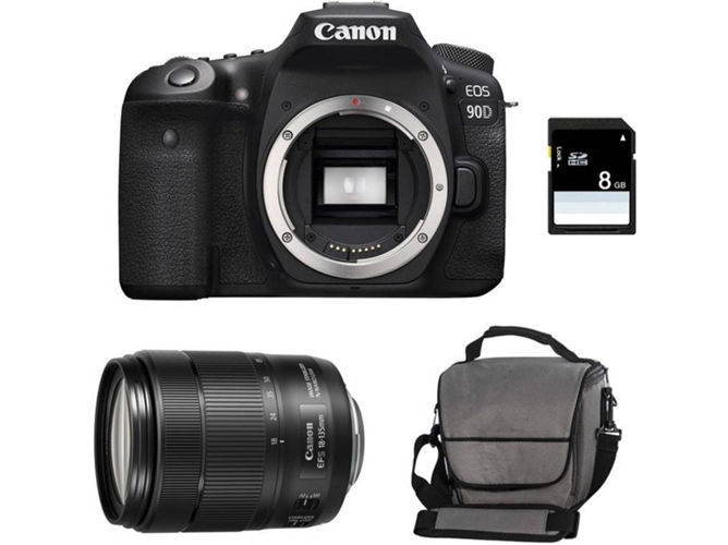 Kit Cámara Réflex CANON EOS 90D + 18-55 IS STM + Bolsa + SD 4Go