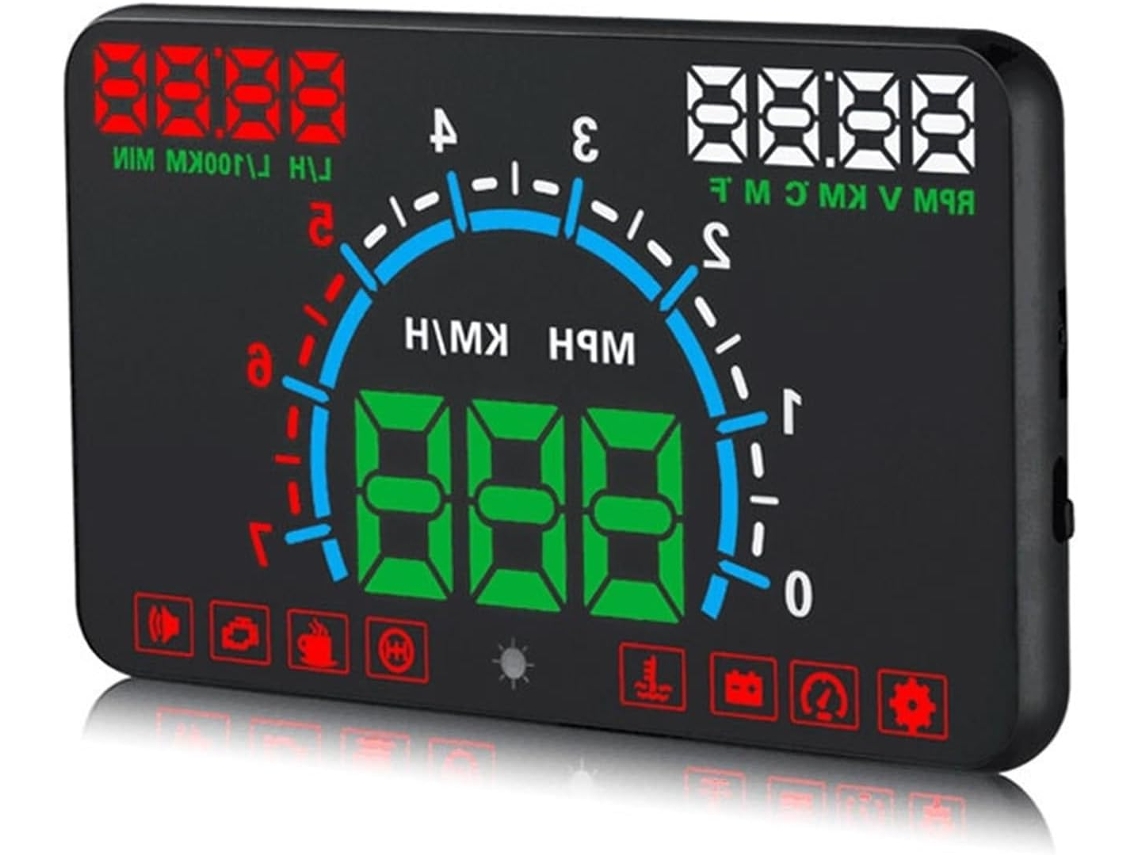 Advertencia De Velocidad, Temperatura Del Agua, Pantalla De Visualización Frontal (hud), Obd2 Para Automóviles
