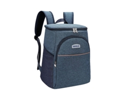 Mochila térmica grande con aislamiento térmico para picnics, viajes, playa y camping, azul, 20x26x36cm