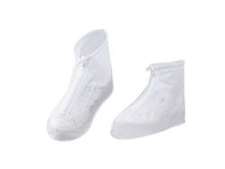 1 Par De Protectores De Zapatos Impermeables, Antideslizantes, Gruesos Y Reutilizables Para La Lluvia, Talla L (38-40)