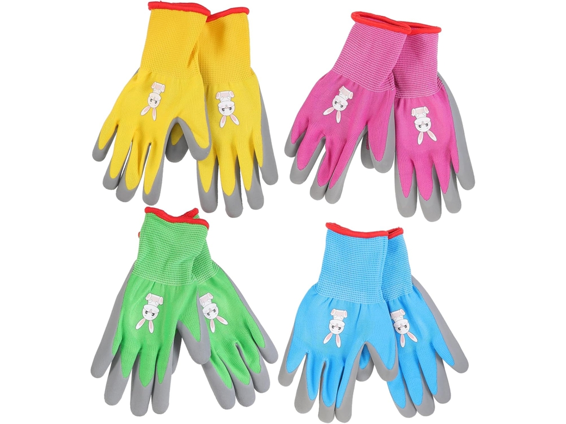 4 Pares Guantes Para Ni Os Plantar Herramienta De Trabajo Invernadero Jard N Resistentes Al Desgaste Transpirables