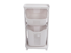 Estante de cocina multifuncional para el hogar, gran tamaño, PP, baño, estante de almacenamiento simple para sala de estar, 2 capas