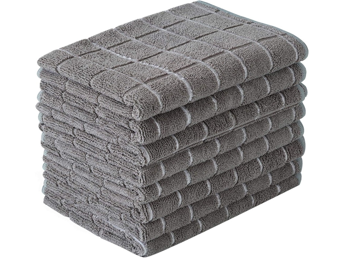 Paños De Cocina De Microfibra Toallas De Cocina Suaves, Súper Absorbentes Y Sin Pelusa, Paquete De 8, 26 X 18 Pulgadas