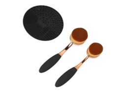 Kit De 3 Brochas De Pelo Suave Para Protector Solar Rostro/cuerpo