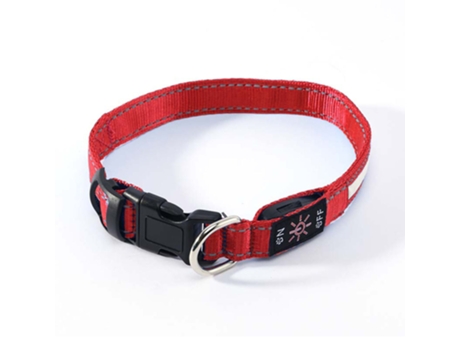 Lámpara De Collar De Perro Emisora De Luz Ajustable Impermeable Recargable Usb Lámpara De Collar De Perro Emisora De Luz ELKUAIE