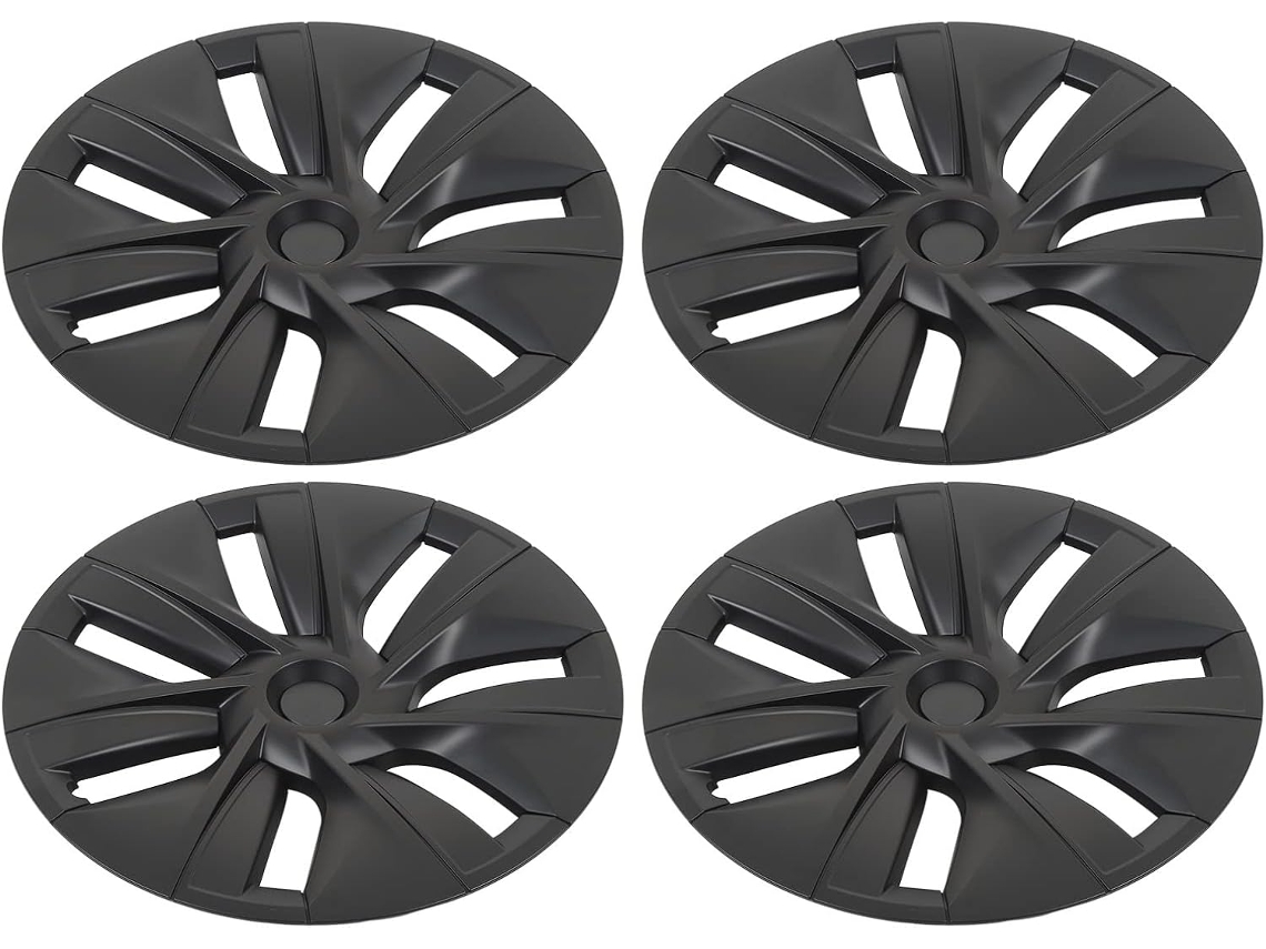 Modelo Y 2020-2023 Kit D'enjoliveurs De Roue 19 Pouces 4 Piezas Noir Mat Durabilité Longue Durée