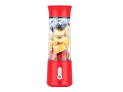 Licuadora Portátil Para Batidos, Vaso Exprimidor Usb De 500Ml Con 6 Cuchillas, 18000Rpm, Mezcla Eficiente Para Acampar, Viajar CHRUI Rojo
