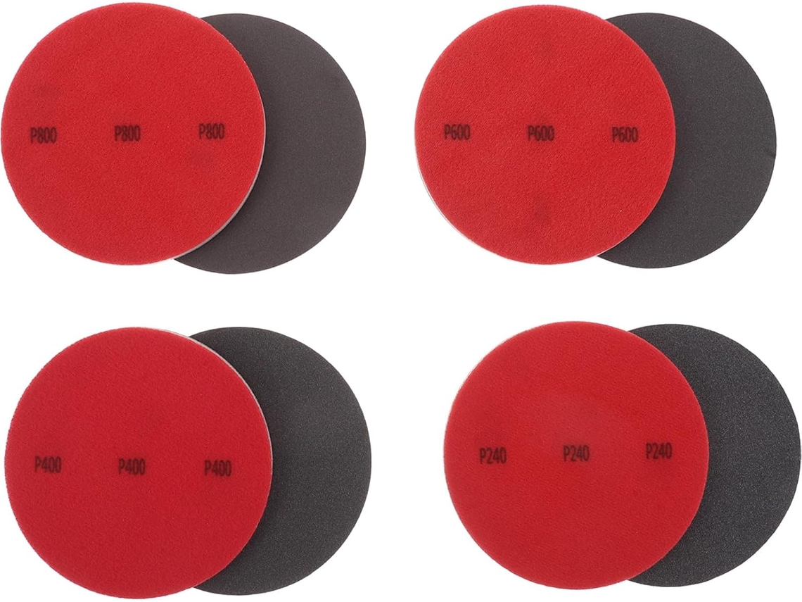 Kit de lijado con esponja roja Topbathy Healeved para restaurar superficies de bolas de bolos, 20 piezas