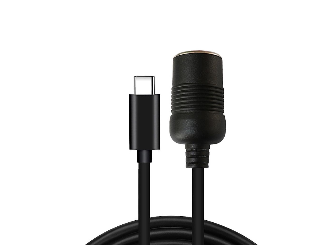 Usb C tipo C a 12v enchufe de encendedor de coche cable adaptador convertidor hembra ALLINLESS