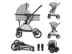 Cochecito convertible Kikkaboo One Grey Trio