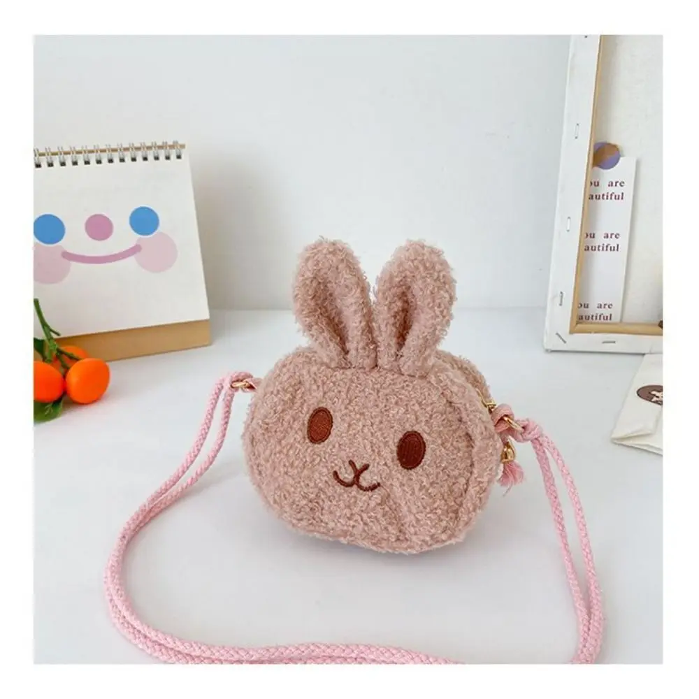 (rosa) Bolso De Mano/cartera/bolso De Hombro Con Diseño De Conejo De Dibujos Animados Para Regalo De Año Nuevo
