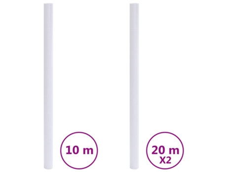 Lámina de ventana esmerilada VIDAXL PVC blanco