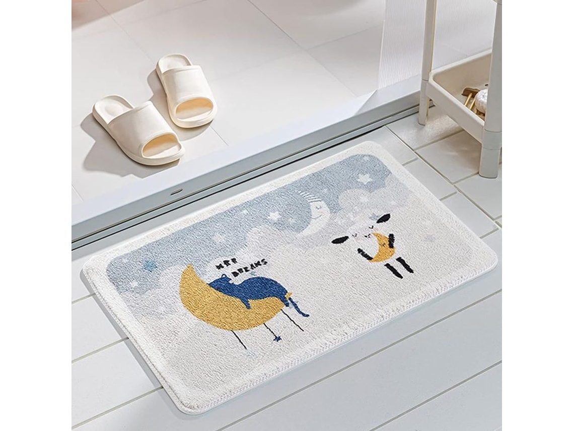 2026-alfombra De Baño Con Diseño De Gatito Estrellado, Suave Y Antideslizante, 50x80 Cm, Alfombrilla Para Baño Resistente