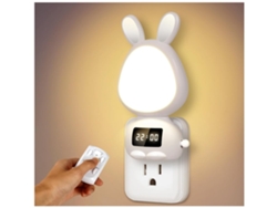 Lámpara De Noche Inteligente Con Mando A Distancia, Reloj De Pared Moderno Y Temporizador, Para Dormitorio Y Salón.