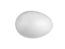 Huevo de poliestireno 26 cm Hueco 2 partes - Rayher Blanco