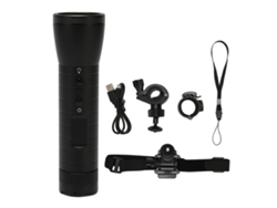 Linterna Con Cámara De Video 1080p, Resistente Al Agua Ip66, Batería De 2200 Mah Y Gran Angular De 120 Grados.