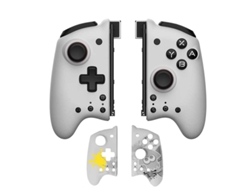 Mando M6 Gemini, joystick izquierdo y derecho con vibración, compatible con Switch OLED, color blanco. Aeuzwr