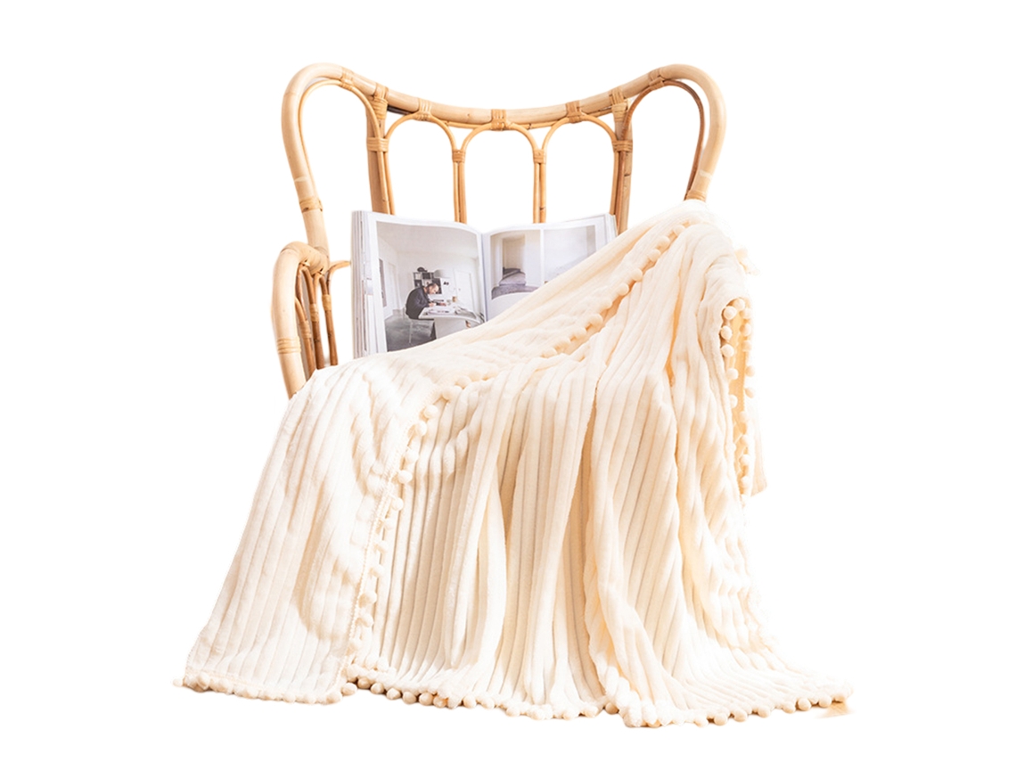 Manta De Felpa 50”×60”, Súper Suave Y Cómoda Para Sofá O Cama, De Microfibra Con Rayas 3d Ligera Para Adultos, Mujeres Y Niñas