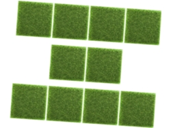 10 piezas de césped sintético, césped artificial duradero para decoración de jardín DIY, plantilla de césped. Gokoco