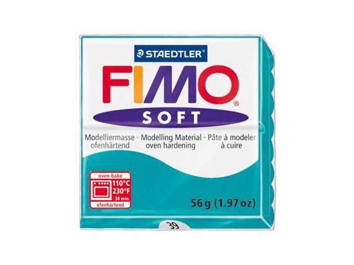 Pasta Para Modelar Staedtler Fimo Soft 56 Gr Cor Verde Menta