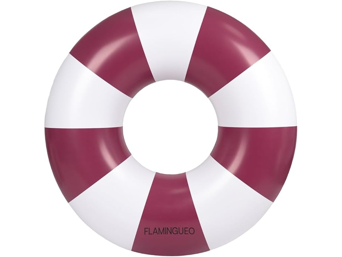 Flotador Gigante Bicolor Colchoneta Piscina Pvc Granate