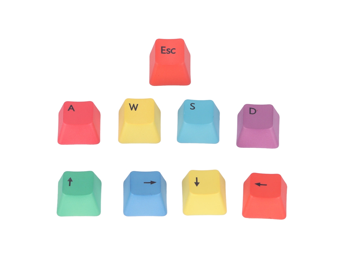 Teclas de teclado para armar tú mismo con mano de obra fina, acabado mate, diseño ergonómico y resistencia al desgaste.