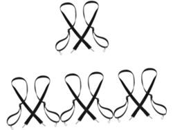 Juego de 8 correas de sujeción para vehículos submarinos autónomos (AUV), para uso en exteriores.