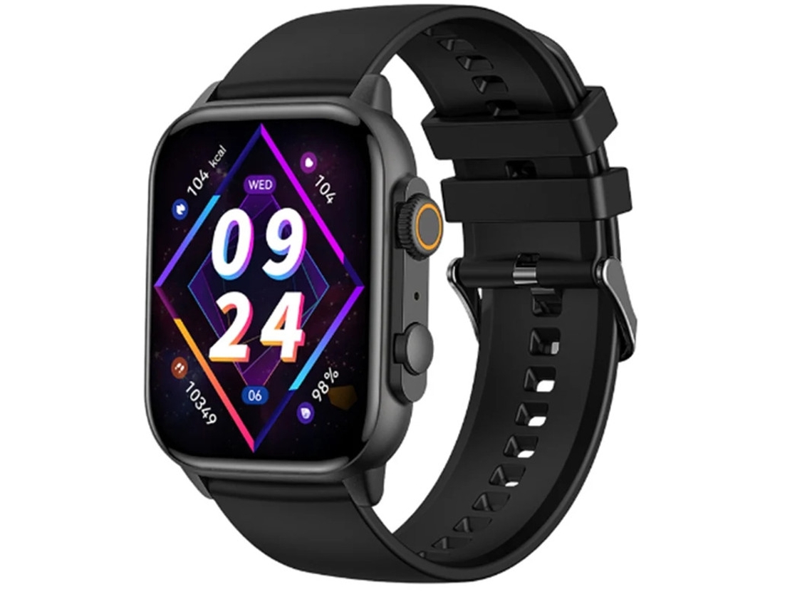 Reloj inteligente Bluetooth 1.96 Pantalla AMOLED Hd 410 502 Monitor de salud Negro Yizhood
