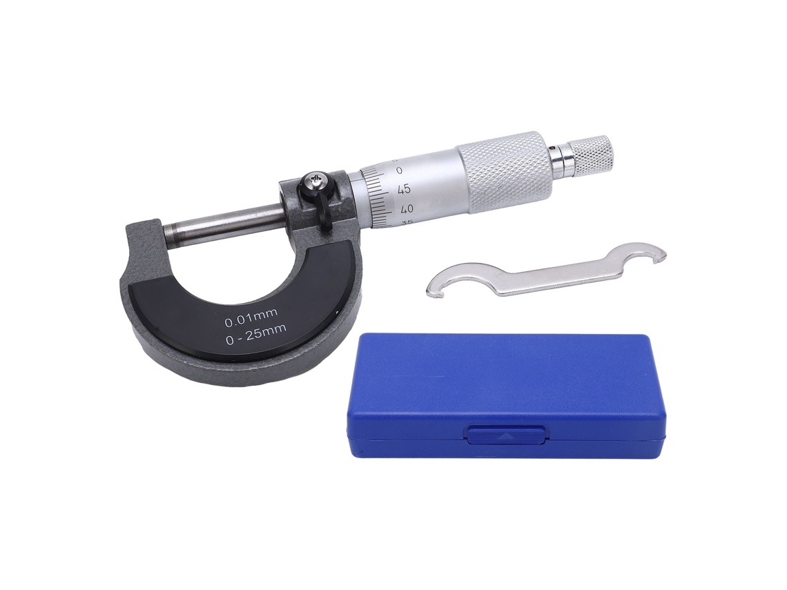 Micrómetro Portátil Para Mediciones De Precisión Con Superficie De Aleación Estable Para Espesores De 0 A 25 Mm (0,01 Mm).