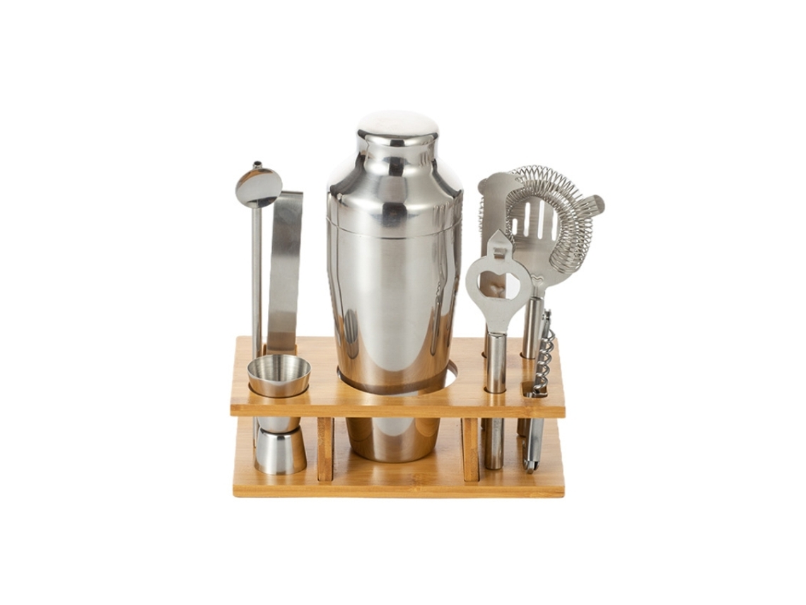 Set de coctelería 7 en 1 de acero inoxidable, 350 ml, ZRUXE