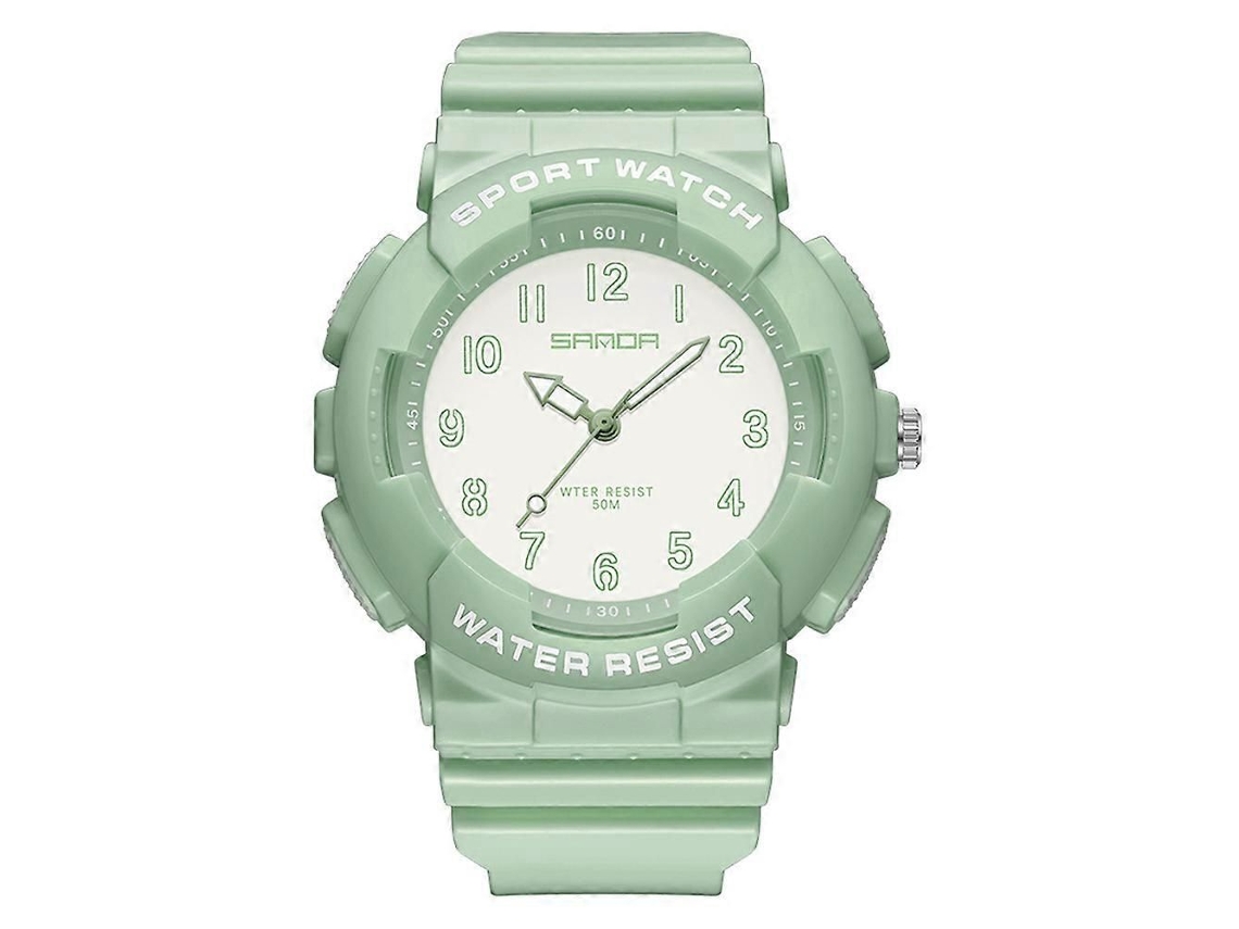Reloj de pulsera analógico unisex para niños GOKOCO, movimiento de cuarzo con correa de caucho, resistente al agua, para deportes.