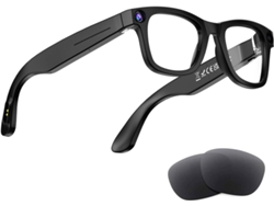 Smartglasses Con Ia, Cámara De 8 Mp, Grabación De Vídeo 1080p, Traducción En Tiempo Real Y Asistente De Voz (negro)