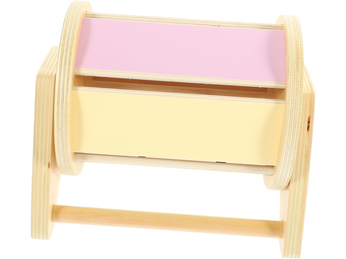 Tambor De Madera Educativo Montessori Con Textiles Para Niños Y Niñas Actividades De Desarrollo Y...