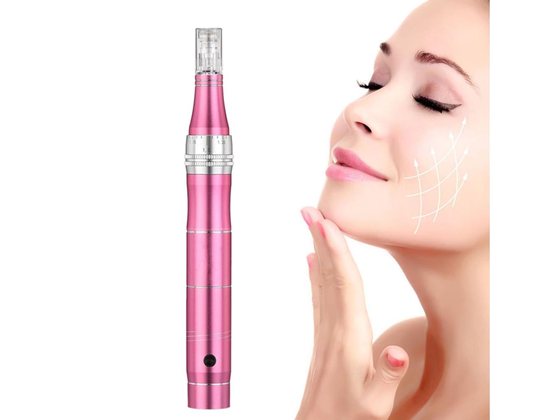 Pluma de microagujas avanzada, ligera y fácil de usar para tratamientos en casa, longitud de aguja ajustable para un cuidado personalizado, motor D