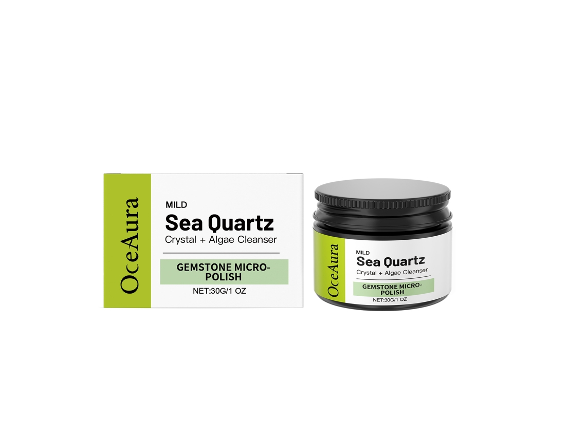 Gel facial iluminador de algas marinas para una limpieza profunda.