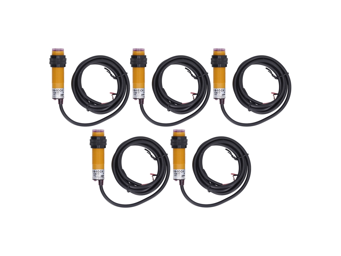 5 Piezas Módulo Sensor Infrarrojo 10-36v Dc Npn Normalmente Abierto Para Evitación De Obstáculos