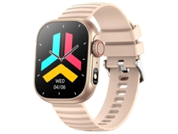Reloj inteligente con llamadas Bluetooth, pantalla grande de 2,01 pulgadas, control del ritmo cardíaco y de la temperatura corporal, resistente al agua, con LED de fitness Yizhood